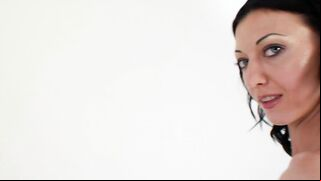 The asshole of brunette bitch in corset looks like it's alive and breathes