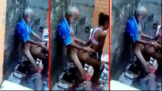 Old father-in-law fuck outdoor local Desi daughter-in-law, indian porn