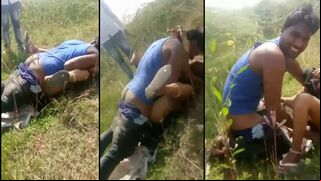 Leaked XXX MMS! Desi Brother fucks little sister with best BF outdoor