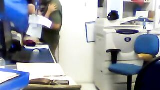 Dirty Office Scandal! Watch Hot Co-Workers Go Wild in the Copy room!