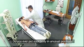 Hot Nurse Give Patient Massage to Relieve Back pain - Hidden Cam!