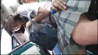 Teen Regrets Public Bus Grope by Asian, Japanese Porn Video