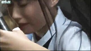 Pervert Gropes & Fucks Reluctant Japanese Teen on Public Bus.