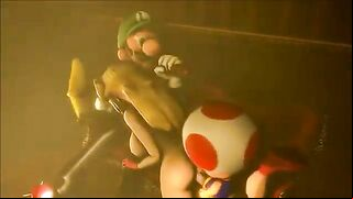 Princess Peach hentai with different fucking and hot orgasms in HD quality