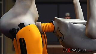 Futanari sexy time with hentai banging and deepthroat oral in HD quality