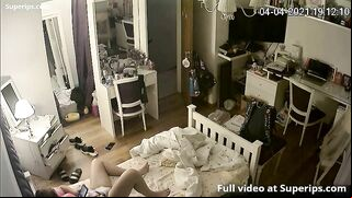 Spy cam footage showing a kinky girl that looks brilliant and it's super hot