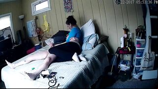 Stroking Cock with Hidden Cam - Amateur Brunette Girlfriend Homemade Handjob