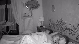 Perv mom sneaks into her sons' bed for sex ~ IP hidden Cam, Catches Incest Sex