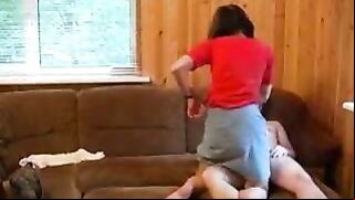 Holy Shit, That's How You Spank Your Mama's Ass, Son! - A Real Incest Fuck Fest!