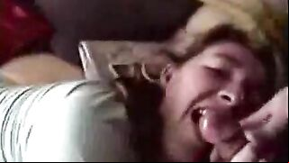 Mother showing her oral skills in a hot porn movie with plenty of teasing