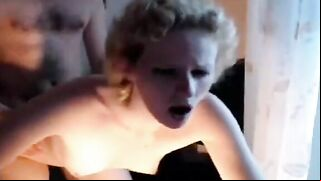 Pasty blonde daughter is going to get banged by her dominant daddy